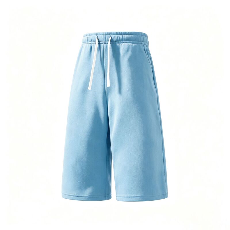 Cross-border hot-selling summer new men's casual pants, cropped pants, shorts, loose casual trendy straight drawstring sports pants Cross-border hot-selling summer new men's casual pants, cropped pants, shorts, loose casual trendy straight drawstring sports pants