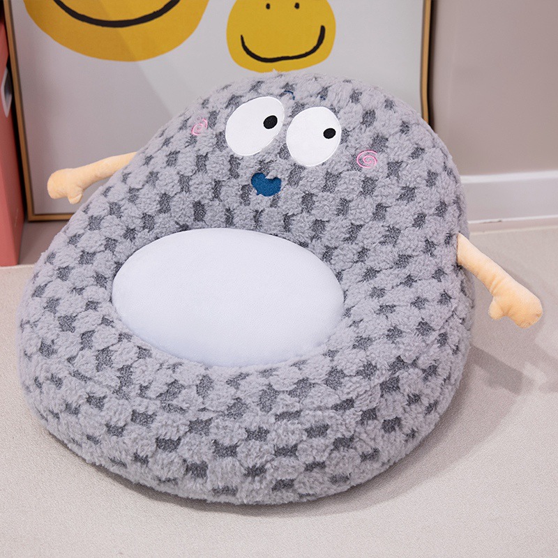 Cojín de futón encantador con ojos grandes, cojín de silla alta, suelo del dormitorio, sofá perezoso, cojín de suelo de tatami