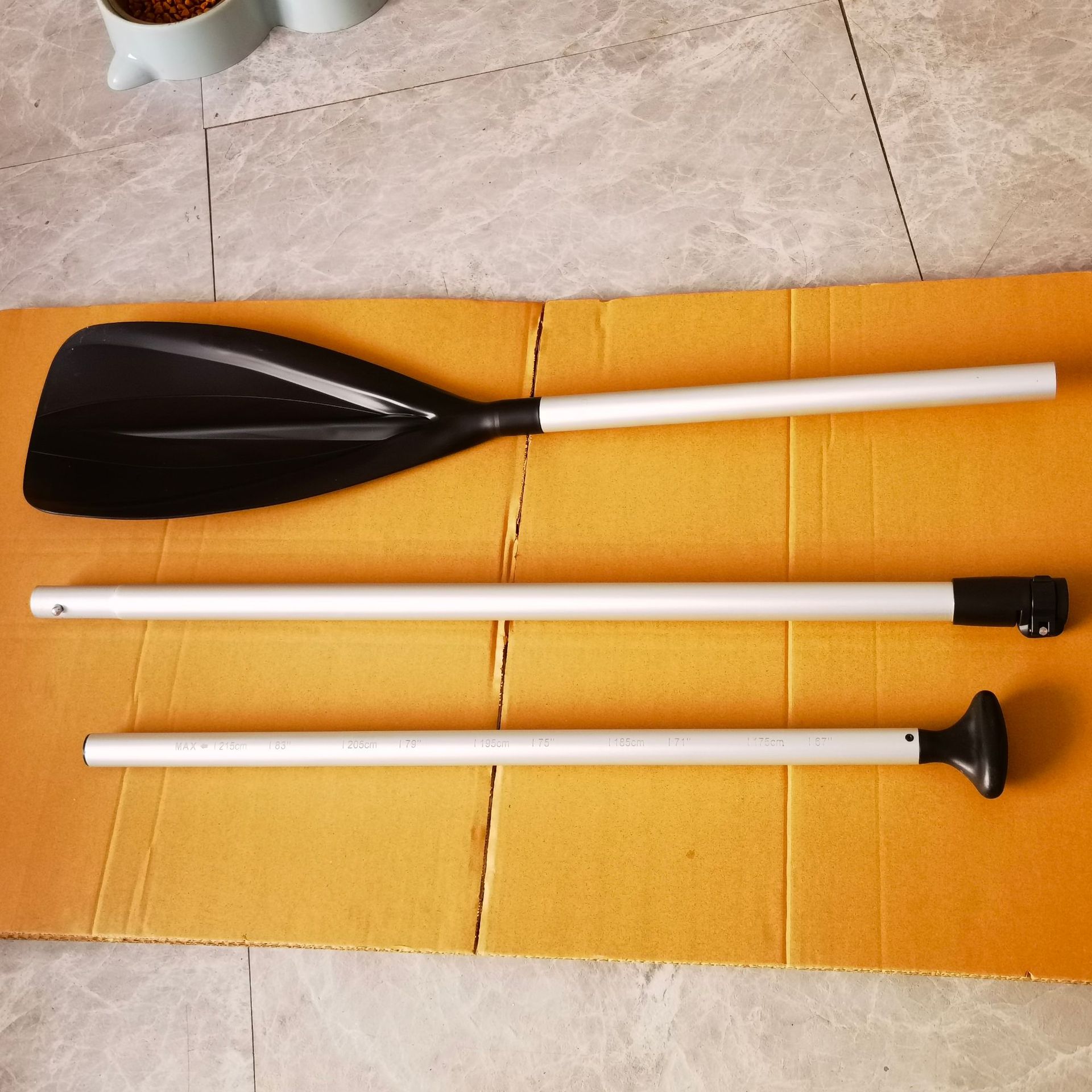 3节可调节sup桨 硬板桨板桨 充气冲浪板桨 铝合金船桨-阿里巴巴