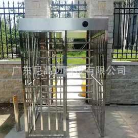 武汉住宅小区刷卡人脸识别全高闸智能门禁系统双向不锈钢转闸门图