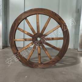 安吉信诚碳化木轮户外庭院花园装饰木轮摆件轮轱60CM 76CM 101CM
