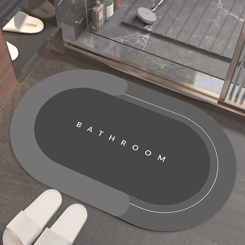 Nueva puerta de baño de secado rápido alfombra de piso absorbente baño antideslizante alfombra de piso hogar alfombra de cocina alfombra a prueba de aceite