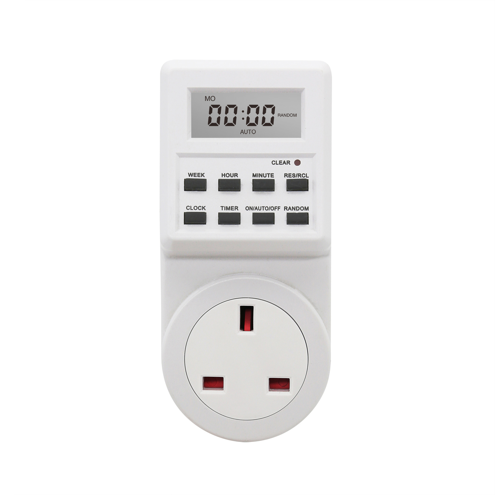 British small screen timer switch smart socket timer socket household multi-function timing socket