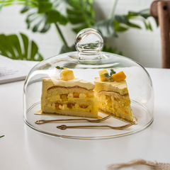 国境を越えた人気メーカーのケーキガラス蓋ケーキガラスカバー鉛フリー食品級透明ダストカバーケーキカバー