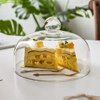 Кондитерский стеклянный купол, пищевой прозрачный колпак от пыли, диаметры 8,5–30 см