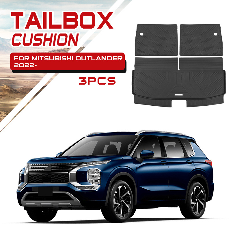 Adecuado para alfombrillas Mitsubishi Outlander TPE alfombrillas especiales para caja trasera alfombrillas impermeables Outlander Floor mat