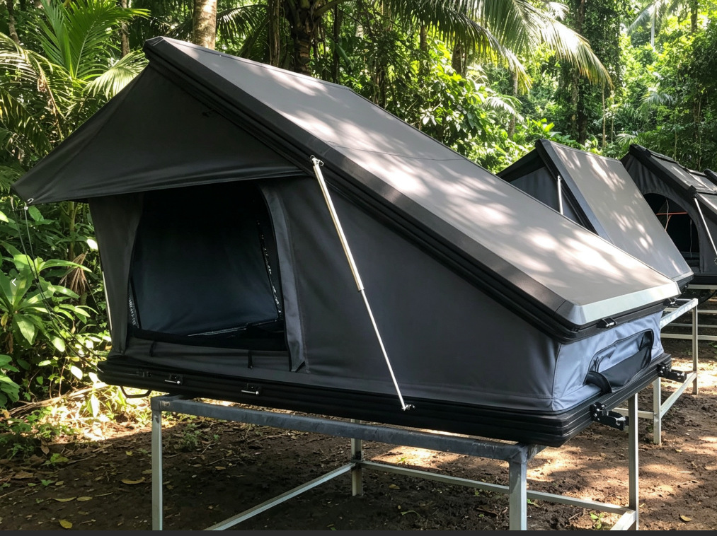 Mountain camping, Jeep, roof tent, suitable for autumn and winter outdoor camping, car tent, windproof and rainproof