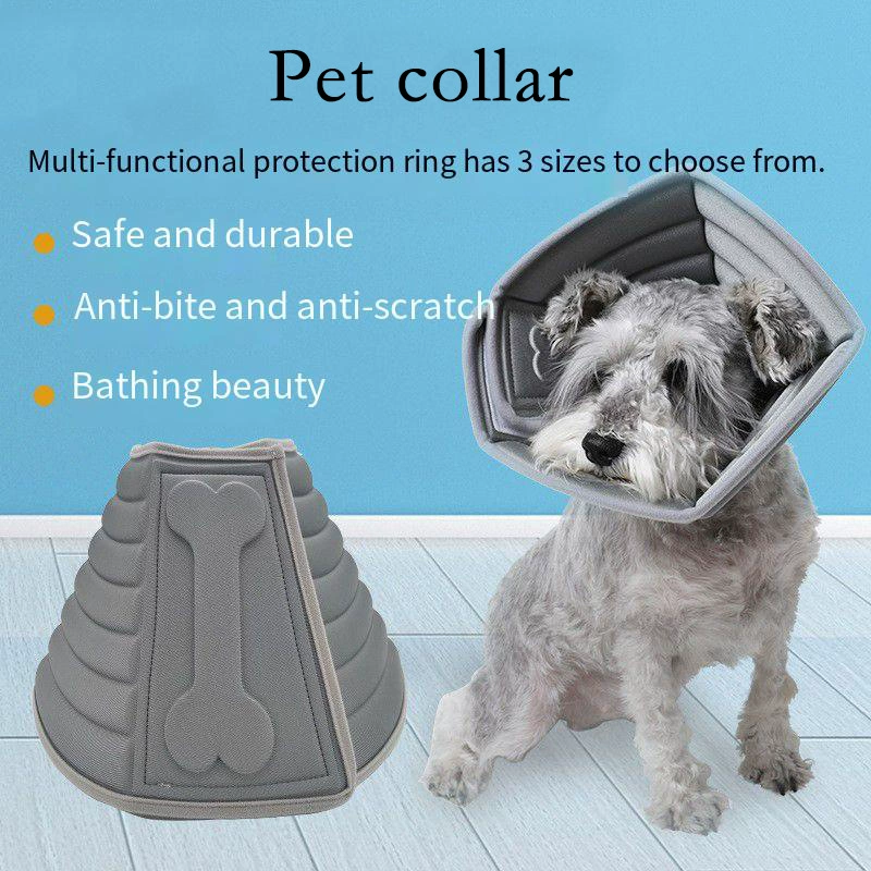 Кольцо Элизабет утолщенный головной убор для собаки серый креативный защитный чехол для домашних животных кольцо на шею против укусов против царапин кольцо для красоты против лизания