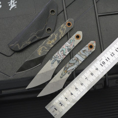 NC迷你小颈刀户外刀具露营多功能工具刀拆快递小直刀口袋刀防身刀