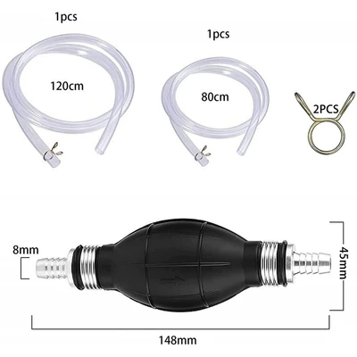 Car Manual Oil Pump, Car Oil Suction Pipe, Self-Priming Water Pump, Household Fish Tank Water Changer, Oil Pumping Artifact (Other Automotive Interior Supplies) - opp-bag-packaging-tube-diameter-10mm