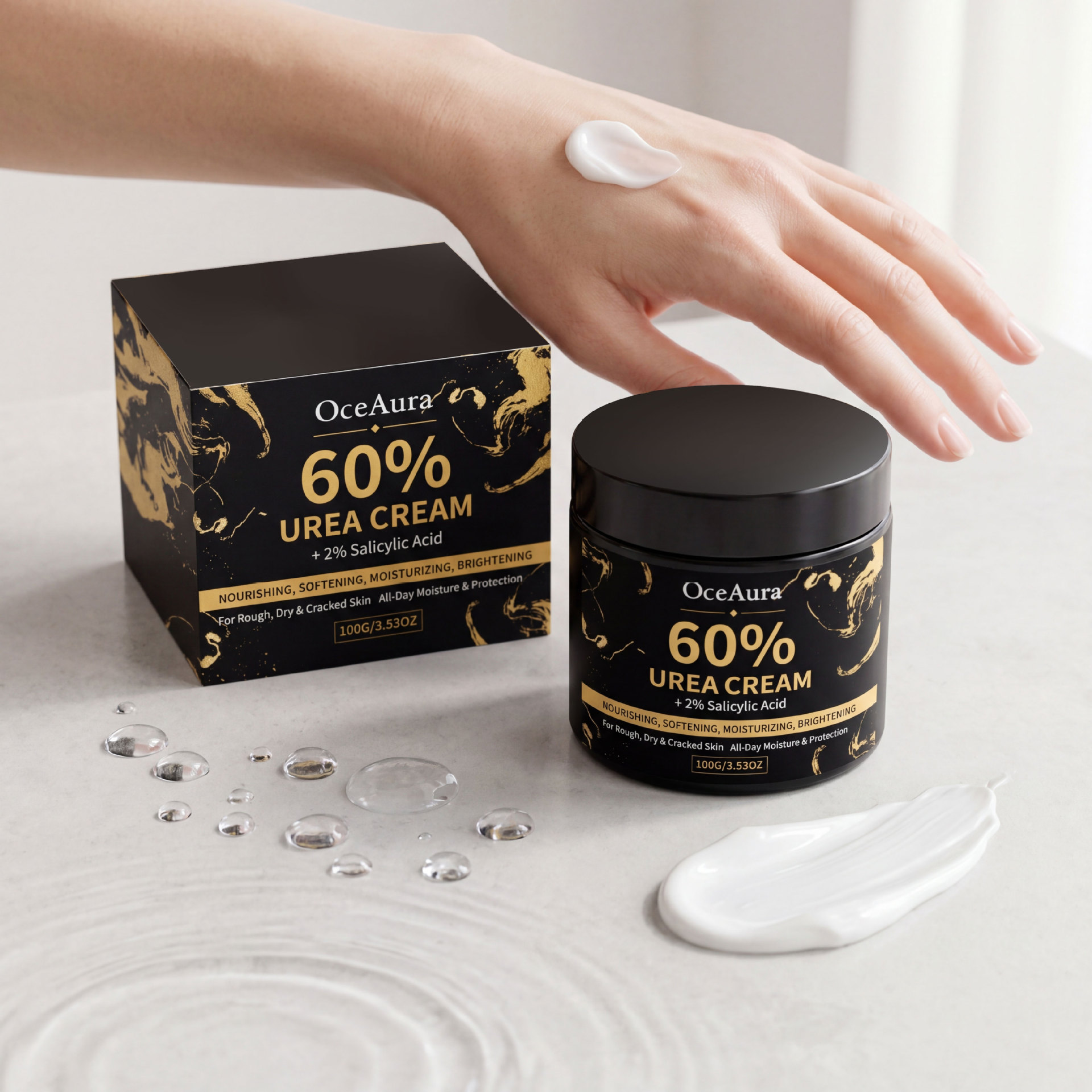Oceaura Urea Moisturizing Cream Is Gentle and Skin-Friendly, Smooth and Comfortable, Suitable for All Seasons, and Can Be Used for Hydrating and Moisturizing Care