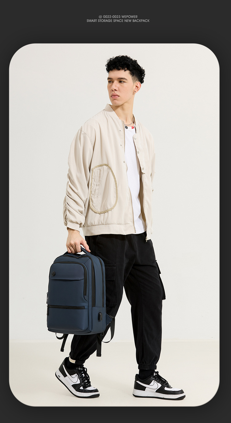 WEPOWER's new multi-functional business commuting computer backpack with USB and a large-capacity men's backpack undefined