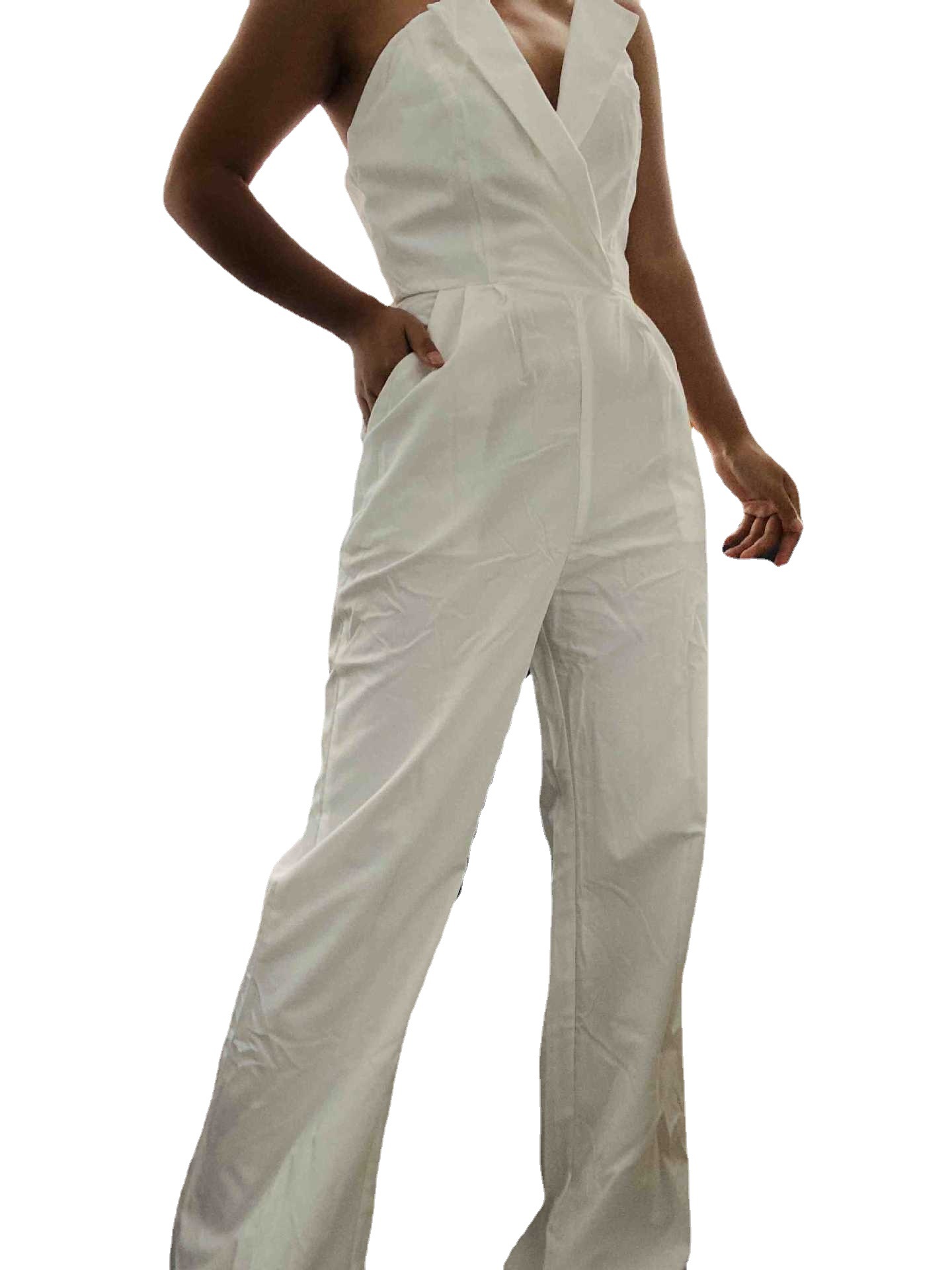 Jumpsuit Cardigan Mid-waist Temperament Commuter Jumpsuit