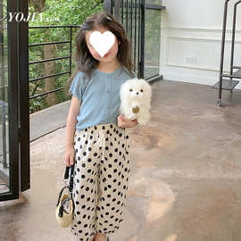 原版质量】女童夏季裤子女孩防蚊裤夏装中大童哈伦裤儿童运动裤