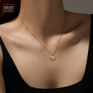 Personalized Electroplated Double-Layer Nameplate Necklace European and American Popular Stainless Steel Custom Necklace Heart