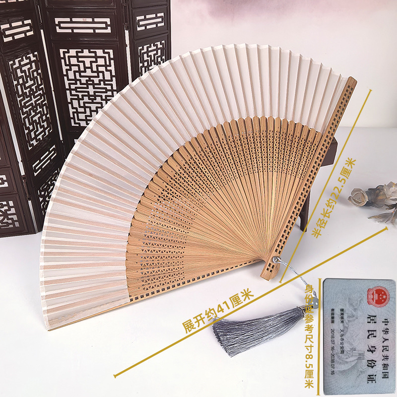 Ventilador antiguo ventilador plegable de verano chino chino cheongsam ventilador plegable de bambú artesanía ventilador pequeño ventilador de baile ventilador image 18