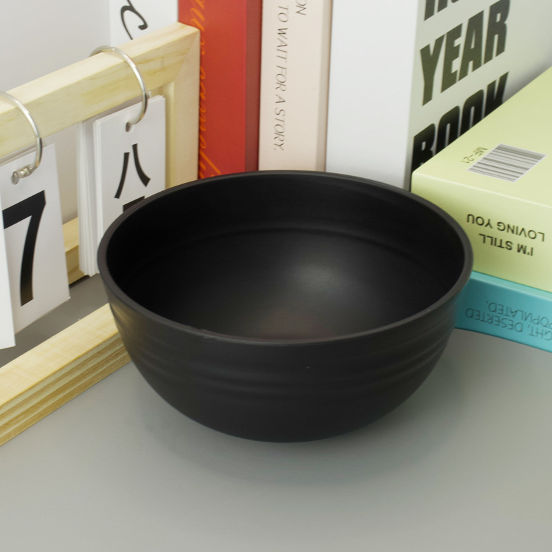 Amazon plato de comida negro tazón de sopa taza cuchillo tenedor cuchara vajilla juego de paja de trigo juego de regalo de campamento al por mayor
