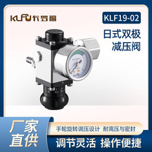日式双极减压阀精酿啤酒设备精密减压表方体减压器二氧化碳压力表