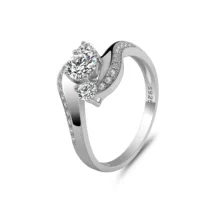 Twist Arm 925 Серебряное Платиновое женское кольцо Модное бриллиантовое кольцо Мосан Маленькая Красная книга для верховой езды Тон встряхивания Быстрая рука Живое обручальное кольцо