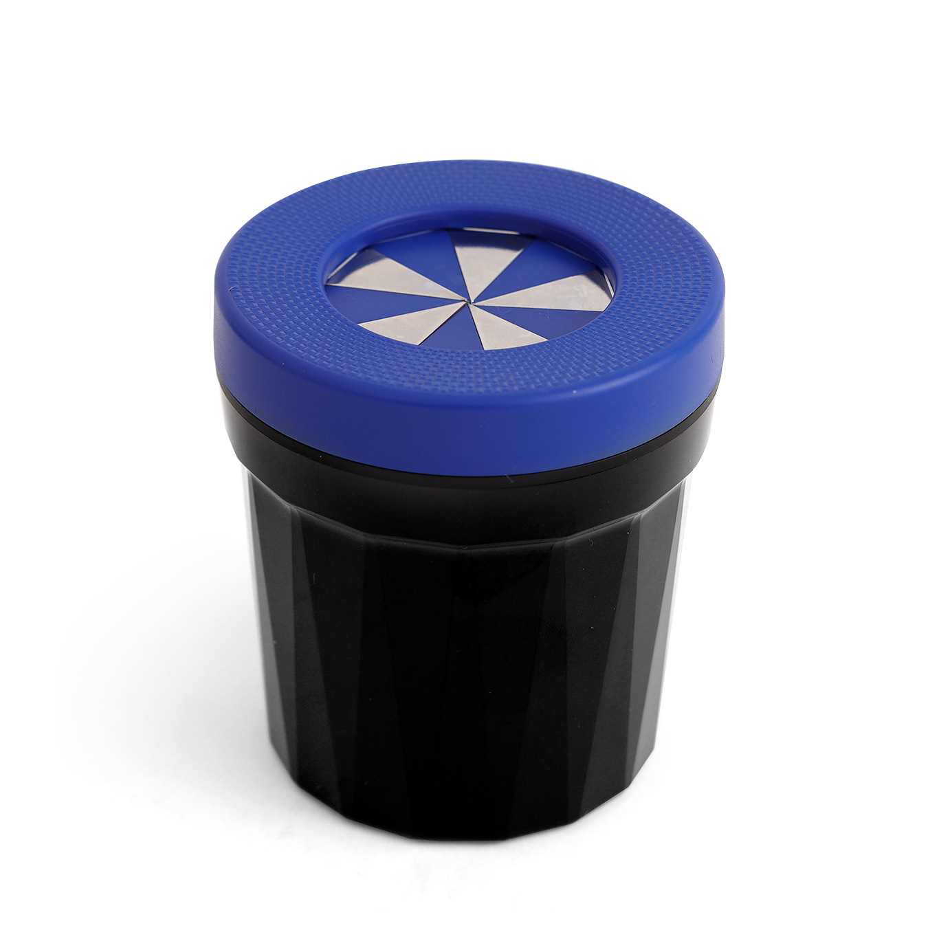 Car Ashtray, Desktop Ashtray, Car Trash Can with Smoke Extinguishing Ring, Rotating Lid, Car Garbage Container to Prevent Ash from Flying