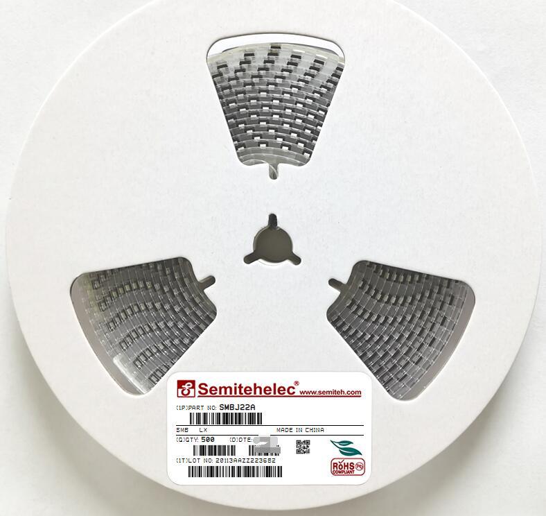 SMBJ22A TVS瞬态抑制二极管 SMB SEMITEH 全新原装正品