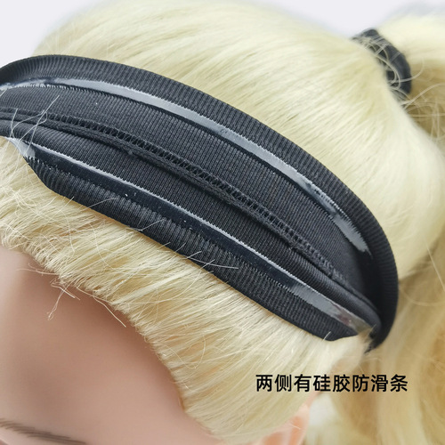 Wholesale Elastic Yoga Headband Outdoor Sports Sweat Absorbent Quick Dry Sweat Band Knitted Seamless Silicone Non-Slip Headband