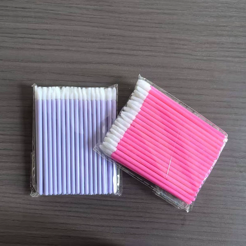 Гроссборд hygienic solid rod lip brush flocked bevel design non-shedding eyelash mousse brush manufacturer wholesale lipstick lip