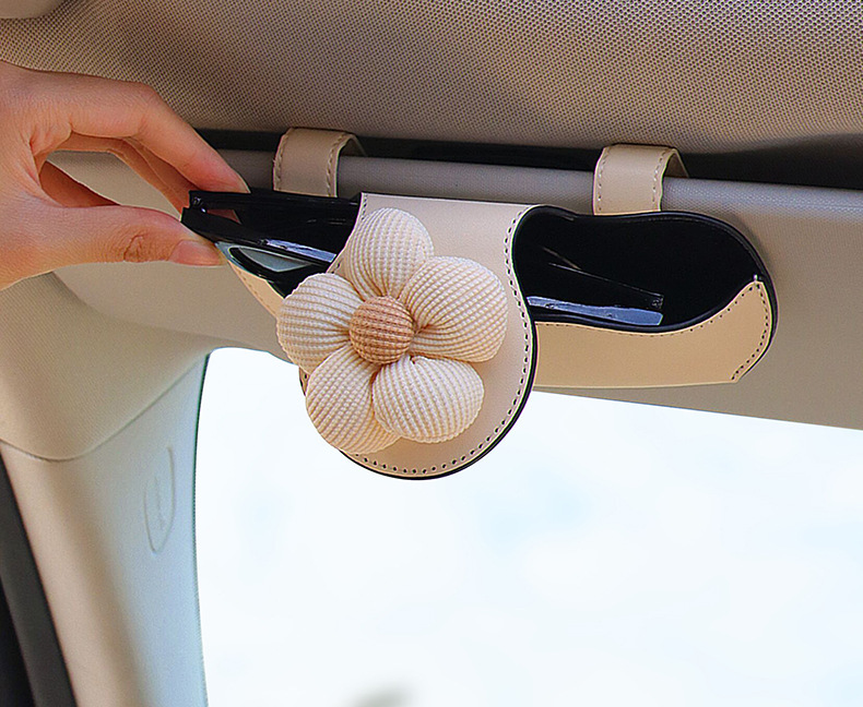 Car-Mounted Glasses Clip, Car Sun Visor Storage Gadget, Multifunctional Magnetic Sunglasses Holder for Car Interior, Car Storage Box