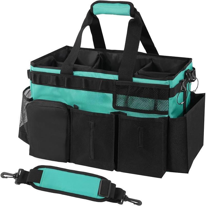 Wearable Cleaning Caddy Bag Supplies Organizer with Handle &|undefined