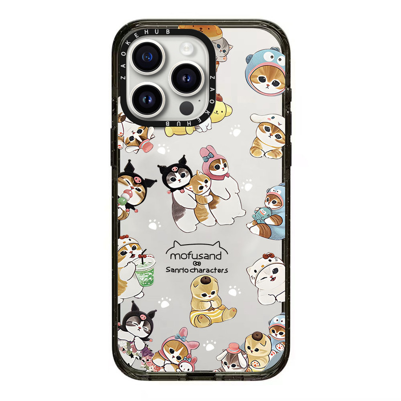 CASE手绘涂鸦女孩爱心珍珠碎花iPhone16ProMax苹果15透明手机壳14|undefined