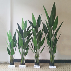 Simulation tropical plants, Hope orchid, artificial large plastic tree, traveler banana, indoor floral arrangement, withered tree, banana 