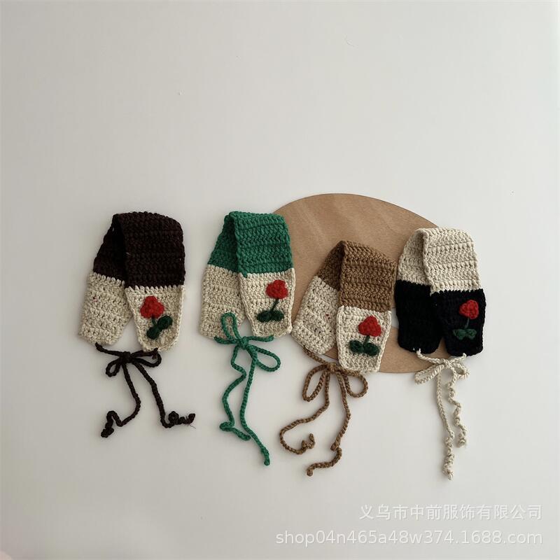 Children's knitted cute headband handmade