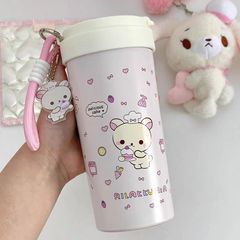 保温杯女高颜值2025新款可爱小熊吸管杯子户外便携316不锈钢水杯
