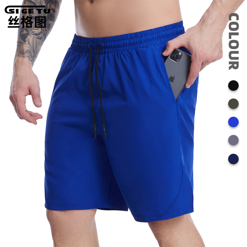 Amazon Cross-Border Fitness Pants Men's Summer Drawstring Pro Basketball Shorts Training Running Quick-Dry Beach Sports