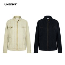 UNBDNS秋季美式复古做旧立领短款正肩牛仔夹克外套女早秋显瘦上衣