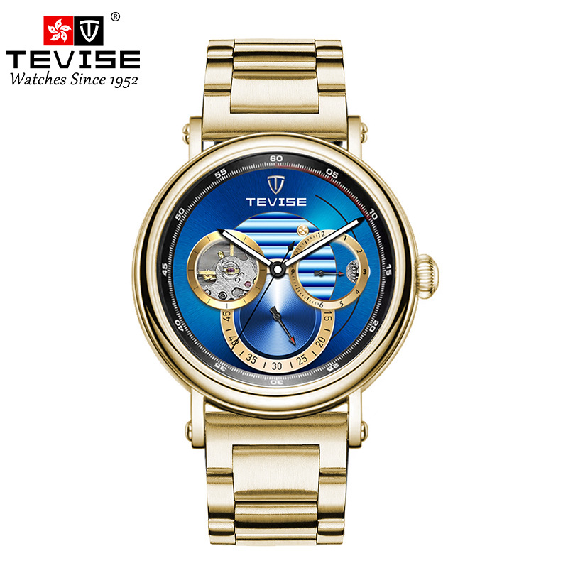 Tevise Brand Watch Waterproof Luminous Simple Business Fully Automatic Mechanical Men's Watch Men's Watch