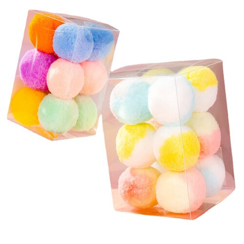 Haqi Cat Toy Factory Cat Toy Ball Cat Self-Enjoyment and Relief from Boredom Silent Elastic Ball Plush Ball Funny Cat Toy