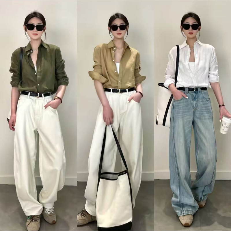 In stock}Old money style loose-fitting commuter cotton-linen shirt 2026 new model casual long-sleeve linen outer shirt