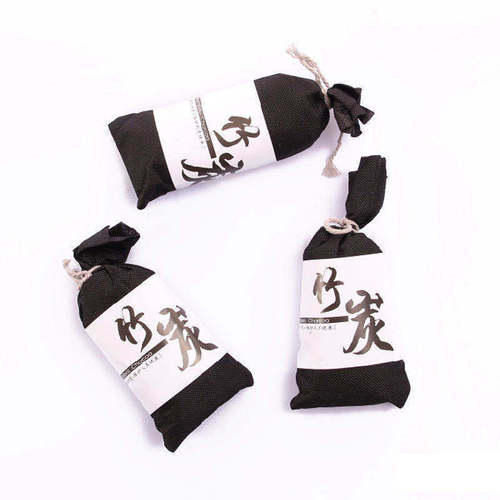 汽车用竹炭包 日式除味活性炭包100克除甲醛车载车内除异味竹碳包