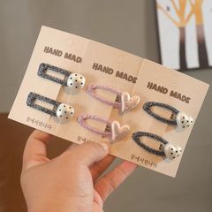 新しい子供のヘアピンは髪を傷つけないbbクリップ高颜値前髪サイドクリップ女の子のヘアピンかわいい甘いヘアアクセサリー