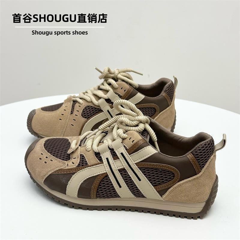 首谷爆款阿甘鞋女2025秋季新款网面透气德训鞋软底运动休闲女鞋潮|undefined