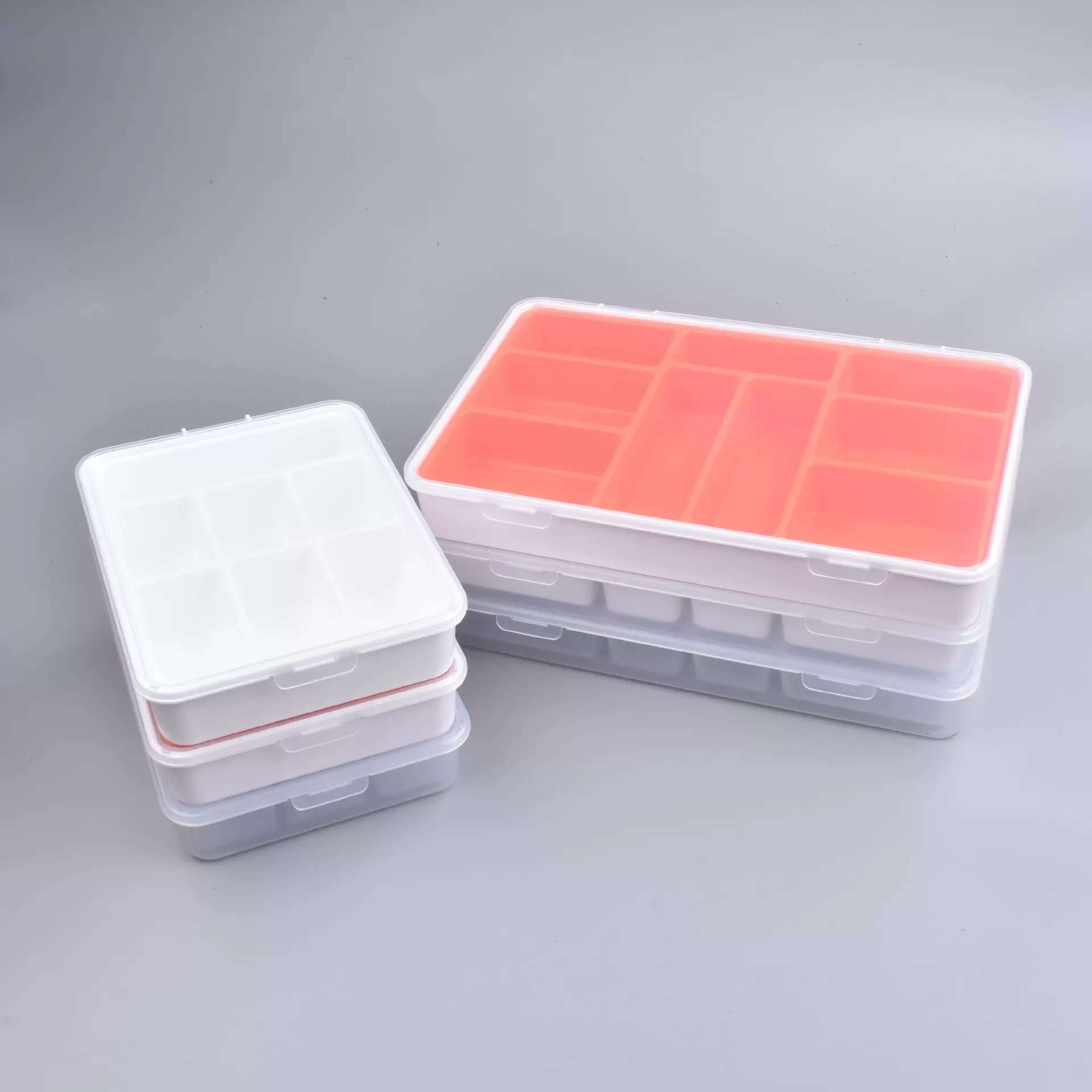 pp塑料包装盒子现货长方形便携透明收纳零件盒硬盒工厂批发