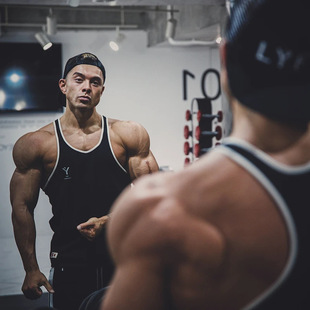 2022 summer new sports running training fitness vest men's solid color slim Tide brand men's a generation of hair