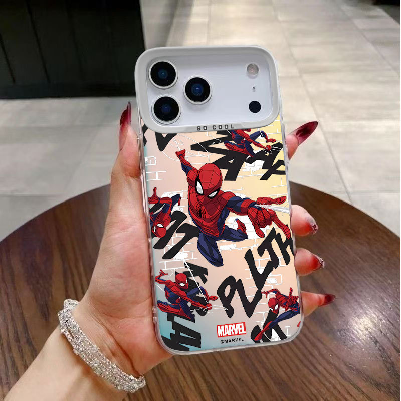 Fashionable Brand Spider-Man Suitable for Iphone17Promax Mobile Phone Case Apple 16Plus Trendy 15 Stylish 14/13