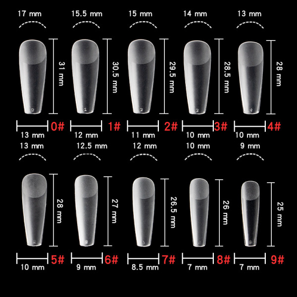 Nail single number supplement European and American matte nail…