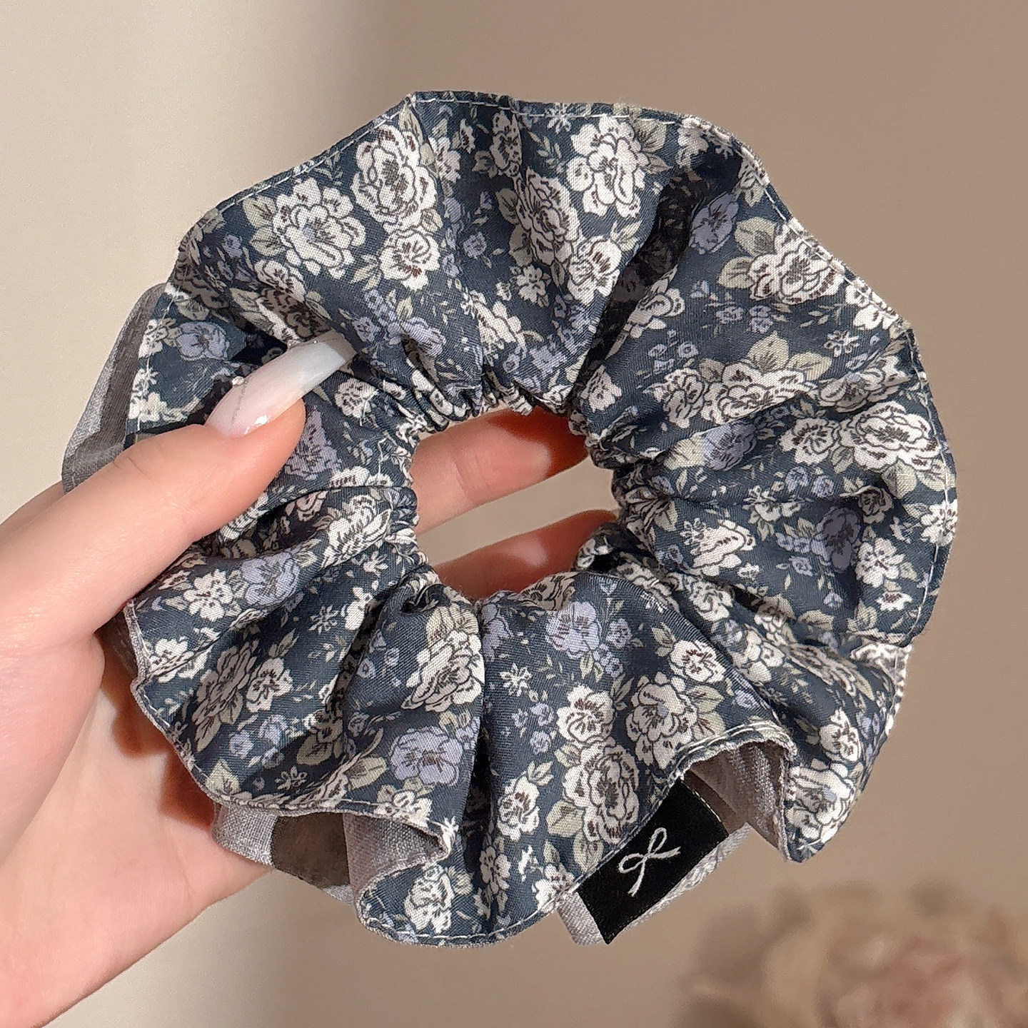 2026 nuevo estilo coreano super grande anillo de pelo intestino grande niñas de alto nivel de sensación de cabello de flores cuerdas de cabello de cordón de goma adornos para el cabello