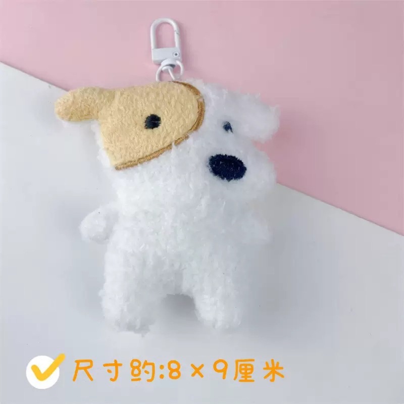 漫画風の子犬ヘアアクセサリー、女の子用ドール、前髪クリップ、サイドクリップ、キーホルダー、バックパック飾り、人形のペンダント、多用途ミニ|undefined