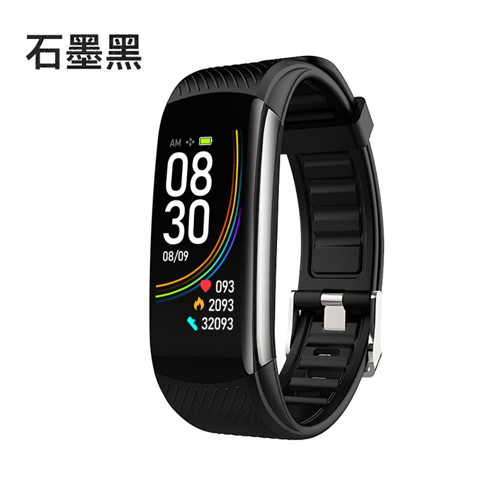 Cross-Border Small Smart Bracelet C6S Silicone Strap Heart Rate Oximeter Pedometer USB Charging Couple Bracelet