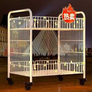 Foldable Ice Powder Cart for Street Vending, Night Market Stall, Trendy Flower Cart Table Cart