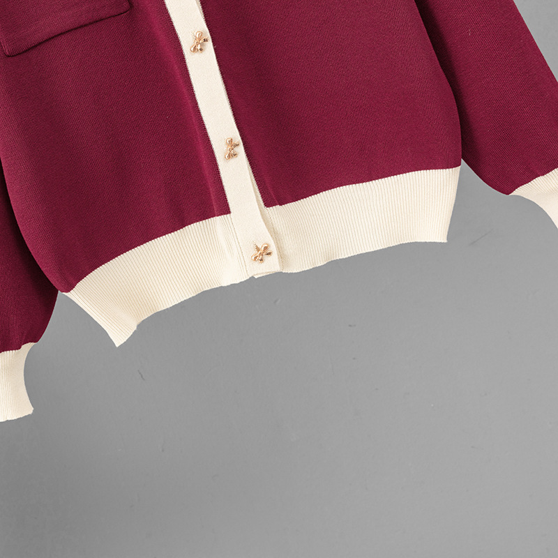 Women's Knitted Two Piece Cardigan And A-line Skirt Set Casual_voghion.com